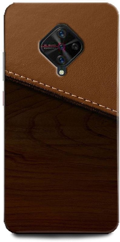 WallCraft Back Cover for Vivo S1 Pro/Vivo 1920 BROWN, LEATHER TEXTURE, WOOD, WOODEN TEXTURE, ABSTRACT  (Multicolor, Dual Protection, Pack of: 1)