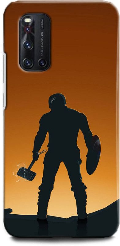 Afterglow Back Cover for Vivo V19  (Multicolor, Dual Protection)