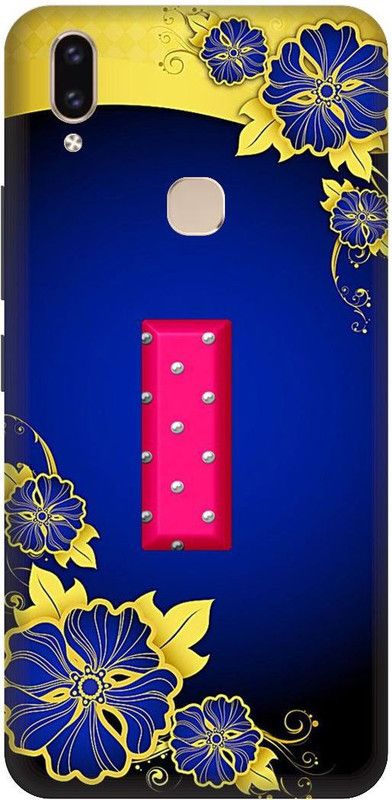 SSMORYA Back Cover for Vivo V9, Vivo 1723, I Letter Pink Multicolour Printed  (Multicolor, Shock Proof, Pack of: 1)