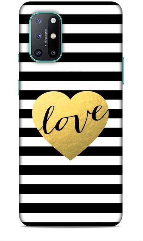 Keviv Back Cover for OnePlus 8T  (Black, White, Hard Case, Pack of: 1)