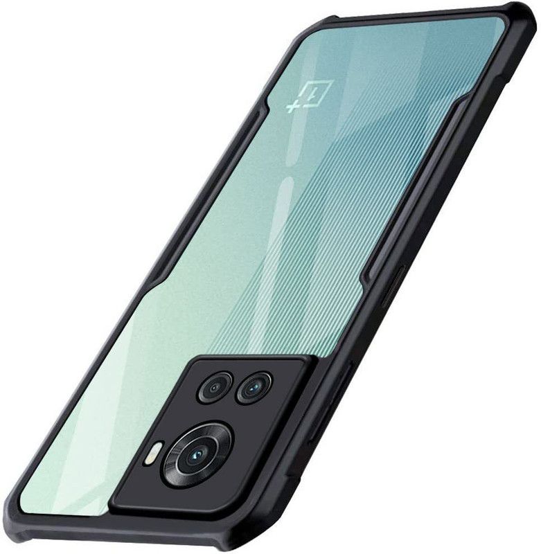 Krish Tech Back Cover for Oneplus 10R 5G  (Black, Shock Proof, Pack of: 1)