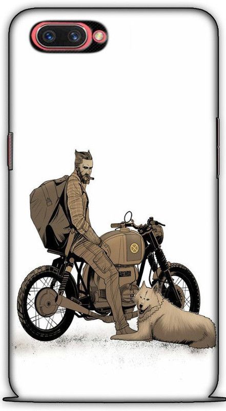 CROKIAN Back Cover for Oppo A3s Attitude rider Back Cover  (Multicolor, Hard Case, Pack of: 1)