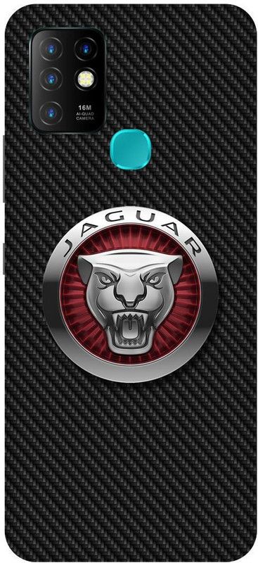 FIKORA Back Cover for Infinix Hot 10, X682B, JAGUAR, CAR, LOGO, SIGN, EMBLEM  (Red, Hard Case, Pack of: 1)