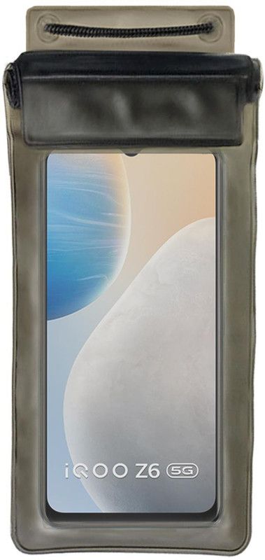 ACM Pouch for Iqoo Z6  (Black, Waterproof, Silicon, Pack of: 1)