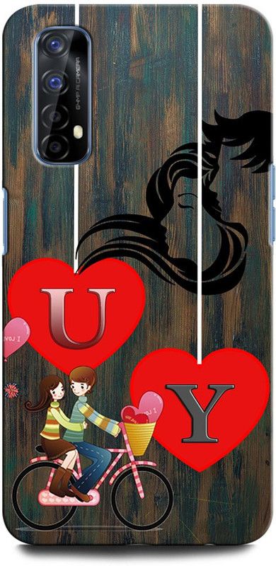 ORBIQE Back Cover for Realme 7 UY, U LOVE Y, Y LOVE U, U LETTER, Y LETTER, UY NAME  (Multicolor, Hard Case, Pack of: 1)