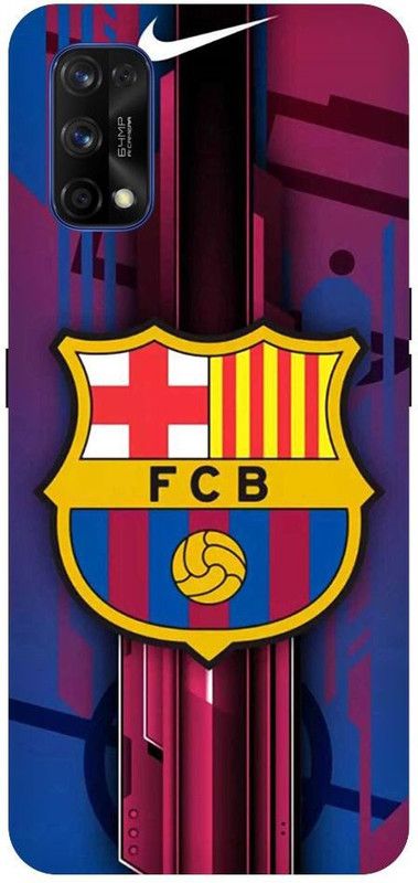 URCHIN Back Cover for Realme 7 FCB, Barcelona, Football club, Messi, Sports, Football  (Multicolor, Shock Proof, Pack of: 1)