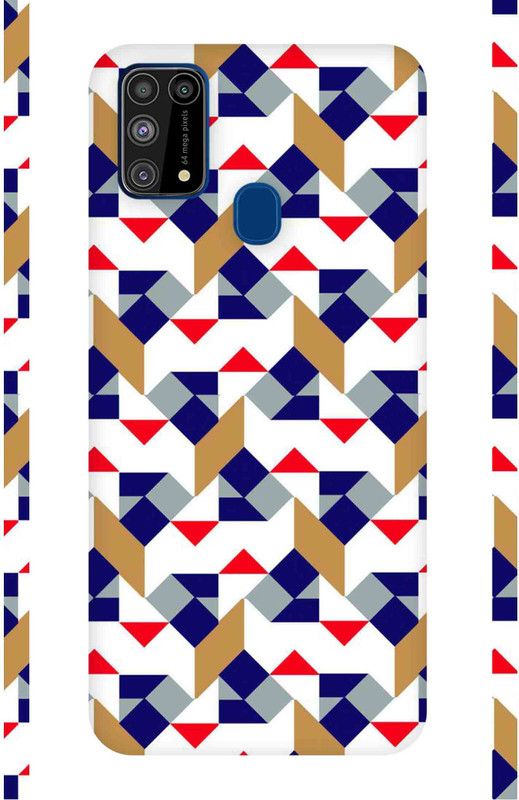 Inkzz Geometric Mobile Skin - Only Back for Samsung M31 Mobile Skin  (Multicolor)