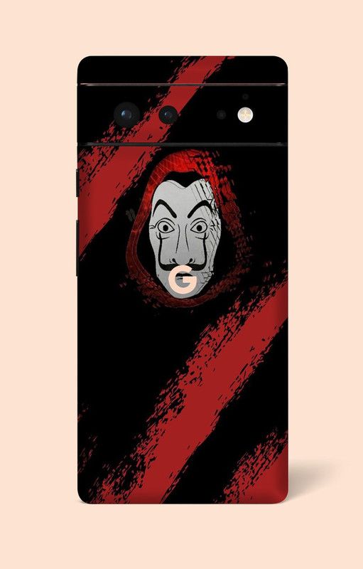 OggyBaba Google Pixel 6 Mobile Skin  (Money Heist Multicolor Skin With Ultra Matte Finish)