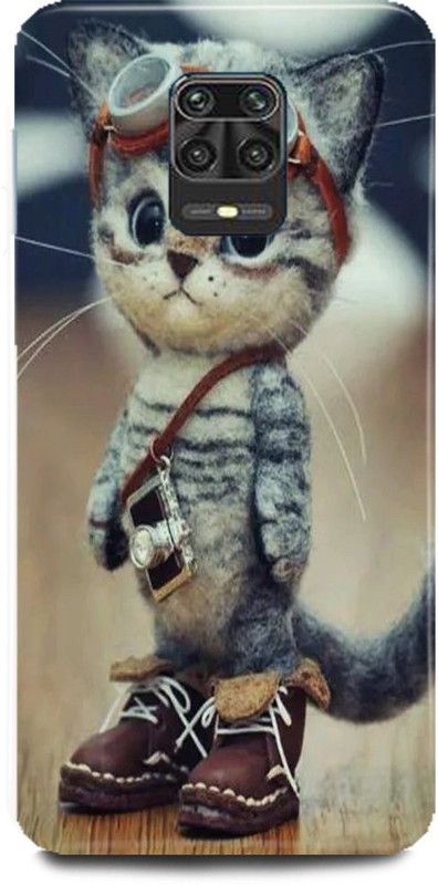 MRBE Back Cover for REDMI Note 9 Pro Max, CUTE CAT BACK COVER  (Multicolor, Hard Case, Pack of: 1)