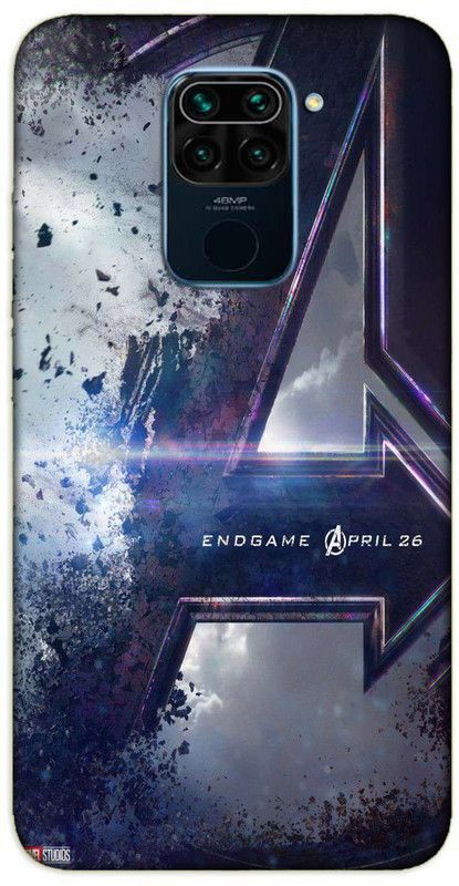 iprinto Back Cover for Mi Redmi Note 9 Avenger logo Back Cover  (Blue, Hard Case, Pack of: 1)
