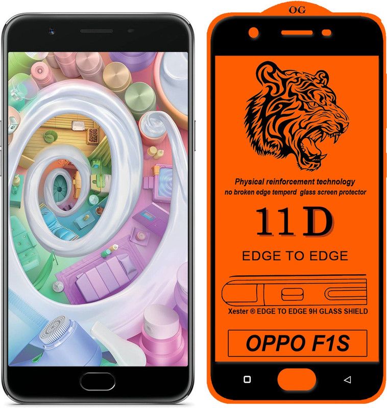 FIVE-O Edge To Edge Tempered Glass for Oppo F1s  (Pack of 1)