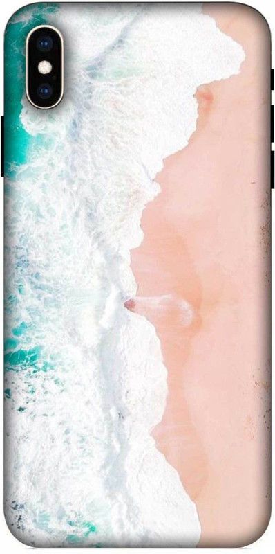 NDCOM Back Cover for IPHONE XS Ocean Wave Printed  (Multicolor, Hard Case, Pack of: 1)