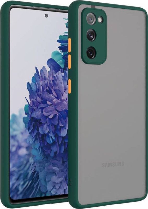 FIVE-O Back Cover for Samsung Galaxy S20FE  (Green, Camera Bump Protector, Pack of: 1)