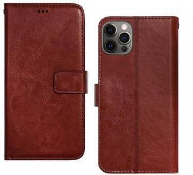 vmt stock Back Cover for Iphone 12 PRO MAX (Brown, Shock Proof)  (Multicolor, Dual Protection, Pack of: 1)