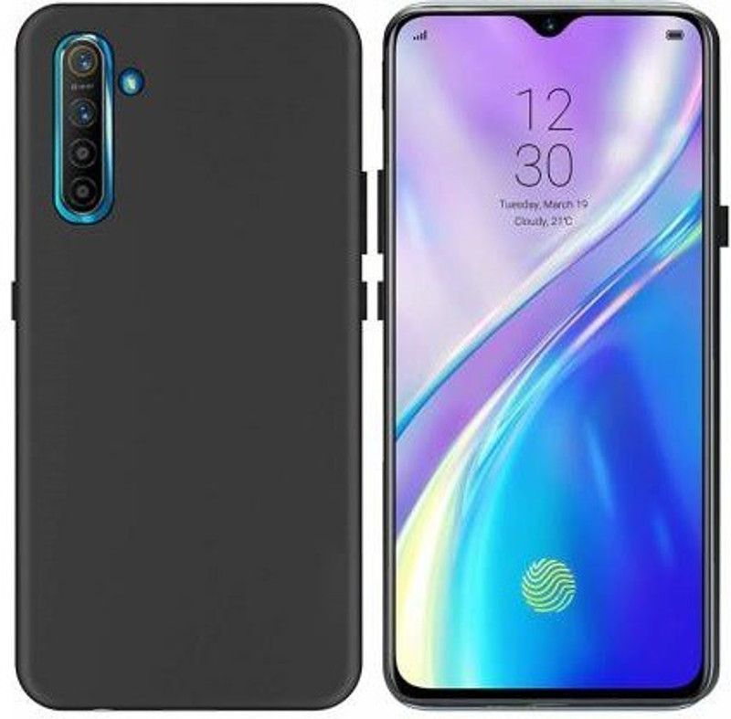 NEXZONE Back Cover for REALME XT, REALME X2  (Black, Grip Case, Silicon, Pack of: 1)