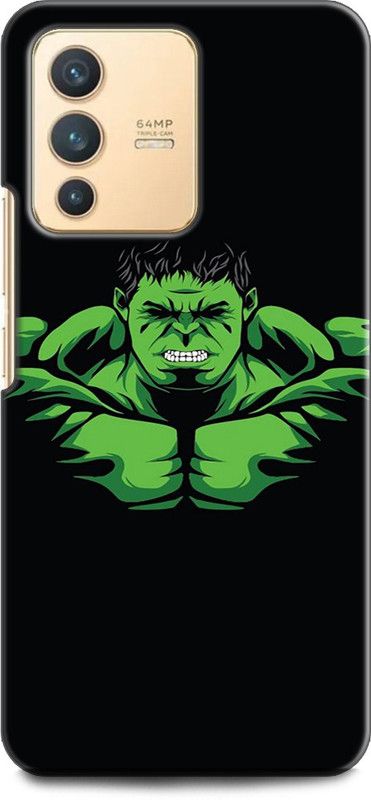 Wall Art Back Cover for Vivo V23 (5G)  (Black, Green, Pack of: 1)