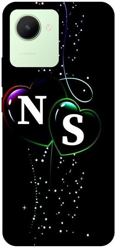 ThePrintlink Back Cover for Realme Narzo 50i Prime, N S, N LOVE S, N NAME S, N S ALPHABET, HEART  (Multicolor, Shock Proof, Pack of: 1)