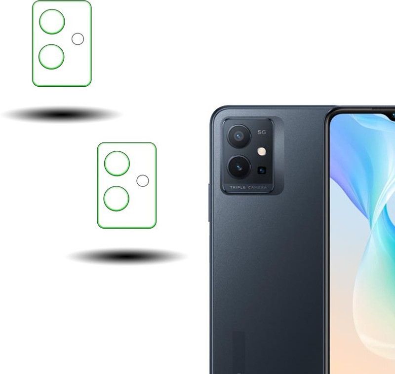 SHAKU Back Camera Lens Glass Protector for Vivo T1 5G  (Pack of: 2)