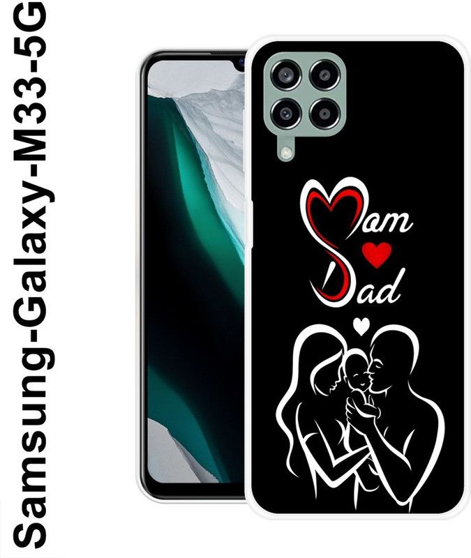 JAIKARA Back Cover for Samsung Galaxy M33 5G  (Black, White, Silicon, Pack of: 1)