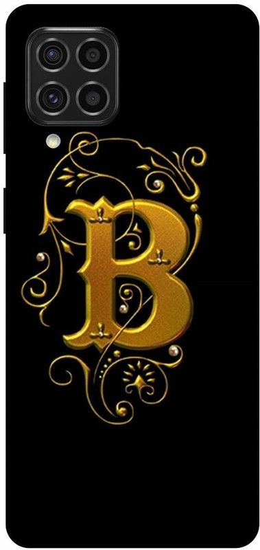 THE NARAYANA COLLECTIONS Back Cover for SAMSUNG GALAXY M12-GOLDEN,B,LATTER,NAME,ALPHABET  (Multicolor, Hard Case)