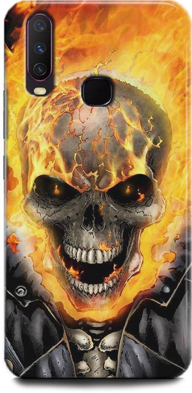 INDICRAFT Back Cover for Vivo Y15, Vivo 1901, Ghost Rider, Printed  (Multicolor, Shock Proof, Pack of: 1)