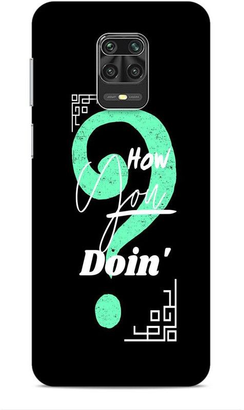 CRAFTARA Back Cover for MI Note 9 Pro, MI Note 9 Pro Max,  (Black, Blue)
