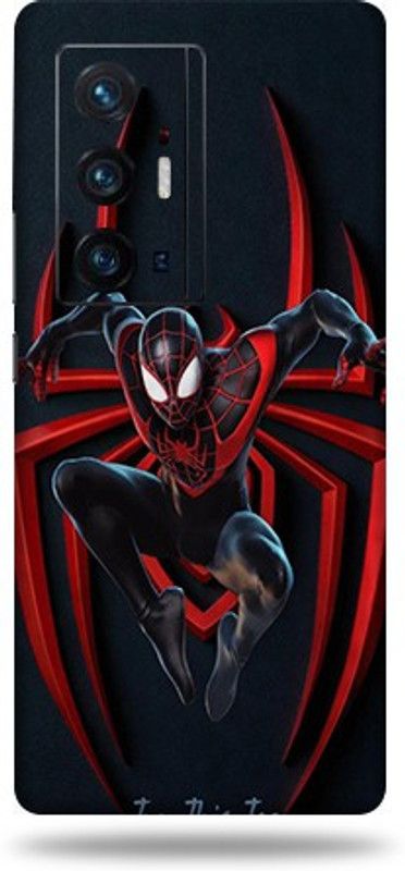 CLAXA Spiderman Vivo X 70 Pro plus Back Skin Guard, Spiderman Mobile Skin  (Red Moon Skin With Super matte finishSpiderman)