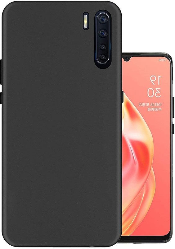 CELLCAMPUS Back Cover for OPPO F15  (Black, Grip Case, Pack of: 1)
