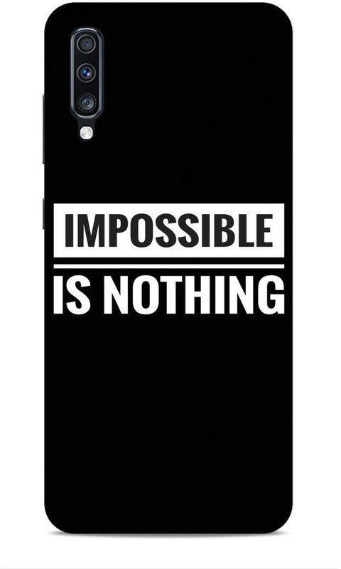 Coverland Back Cover for Samsung Galaxy A70  (Black, White, Pack of: 1)