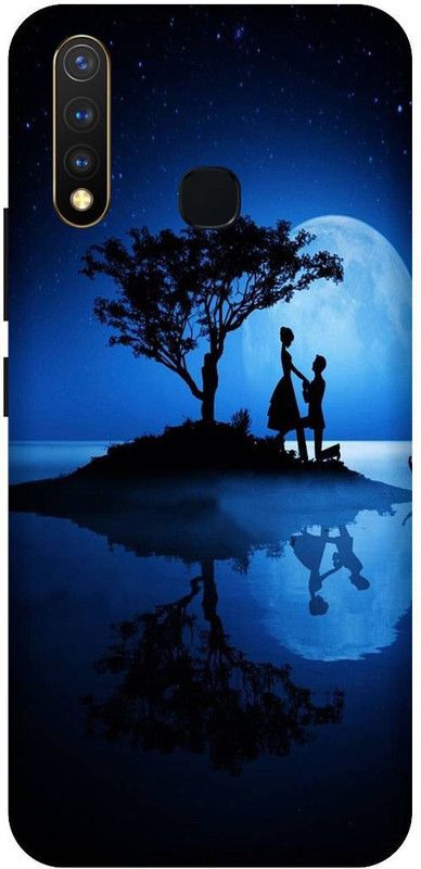 SSMORYA Back Cover for Vivo Y19 Love Couple Printed Back Cover  (Multicolor, Waterproof, Pack of: 1)