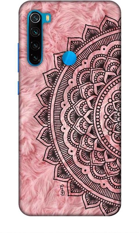 Coverland Back Cover for Mi Redmi Note 8  (Black, Pink, Waterproof)