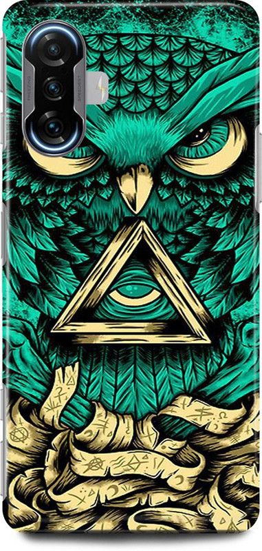 play fast Back Cover for POCO F3 GT  (Green, Yellow, Hard Case, Pack of: 1)
