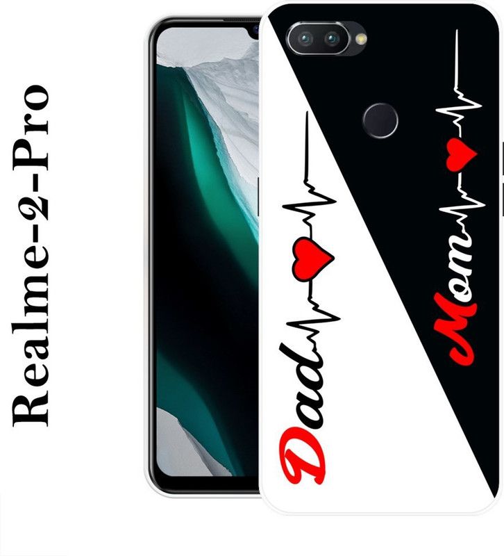BAGRA Back Cover for Realme 2 Pro  (White, Black, Grip Case, Silicon)