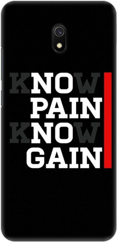 COBIERTAS Back Cover for Mi Redmi 8A  (Black, White, Hard Case)