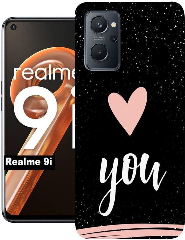 Anami Back Cover for Realme 9i  (Black, Pink, Silicon, Pack of: 1)