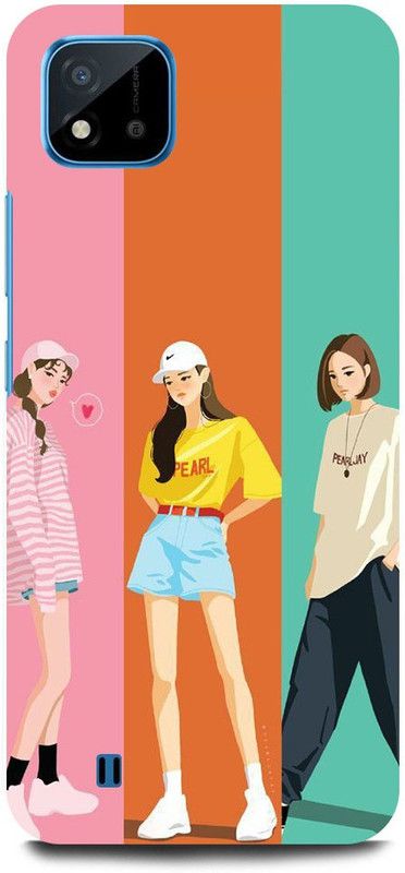 FRONK Back Cover for Realme C20, RMX3063, ANIME, GIRL, BOY, LOVELY,GIRL, CUTE, COUPLE  (Multicolor, Hard Case, Pack of: 1)