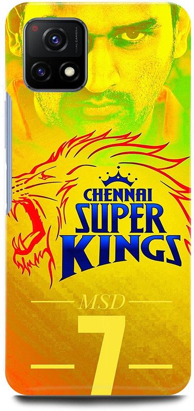 play fast Back Cover for Vivo Y72 5G, V2060 MS, DHONI, MAHENDER, SINGH, DHONI, CSK  (Yellow, Hard Case, Pack of: 1)