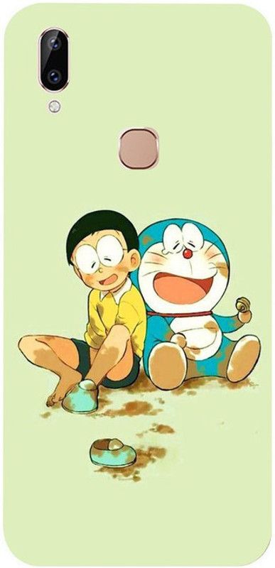 Golden Mask Back Cover for VivoY83 Pro Doraemon And Nobita  (Multicolor, Waterproof, Silicon, Pack of: 1)