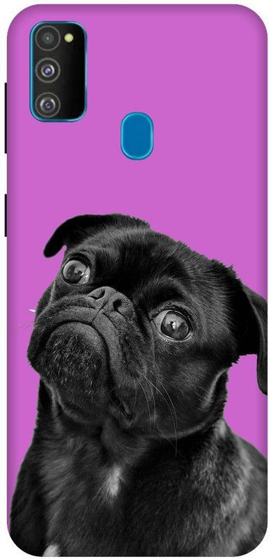 SSMORYA Back Cover for Samsung Galaxy M30s (Black Dog) Printed Back Cover  (Multicolor, Waterproof, Pack of: 1)