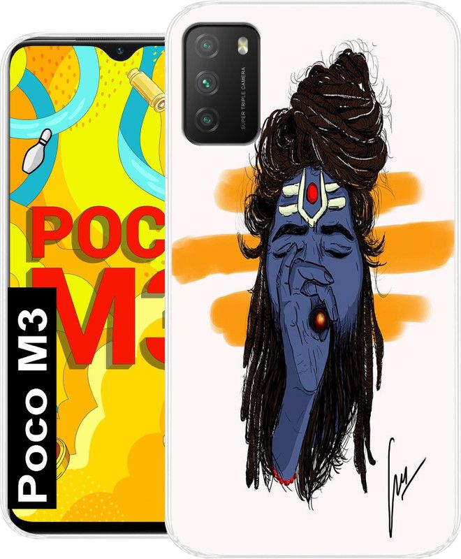 SmartGoldista Back Cover for POCO M3  (Multicolor, Grip Case, Silicon)