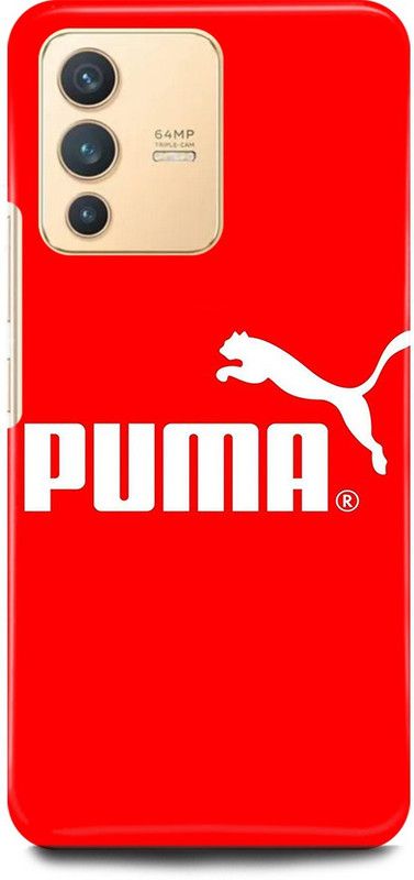 play fast Back Cover for Vivo V23 Pro 5G, V2132 PUMA, SIGN, LOGO, EMBLEM, DESIGN  (Red, Hard Case, Pack of: 1)