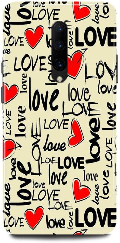 play fast Back Cover for OnePlus 7 Pro LOVE, HEART, COUPLE, LOVERS, I LOVE U  (Multicolor, Hard Case, Pack of: 1)