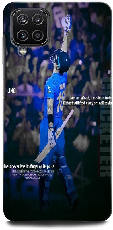 ORBIQE Back Cover for SAMSUNG Galaxy F22 VIRAT, KOHLI, INDIA, CRICKET, PLAYER, SPORTS, CAPTAIN  (Multicolor, Hard Case, Pack of: 1)