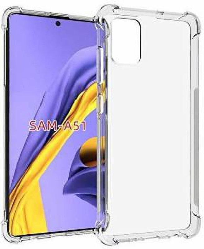 NIMMIKA ENTERPRISES Bumper Case for SAMSUNG GALAXY A51 BUMPER BACK COVER TRANSPARENT  (Transparent, Shock Proof, Pack of: 1)