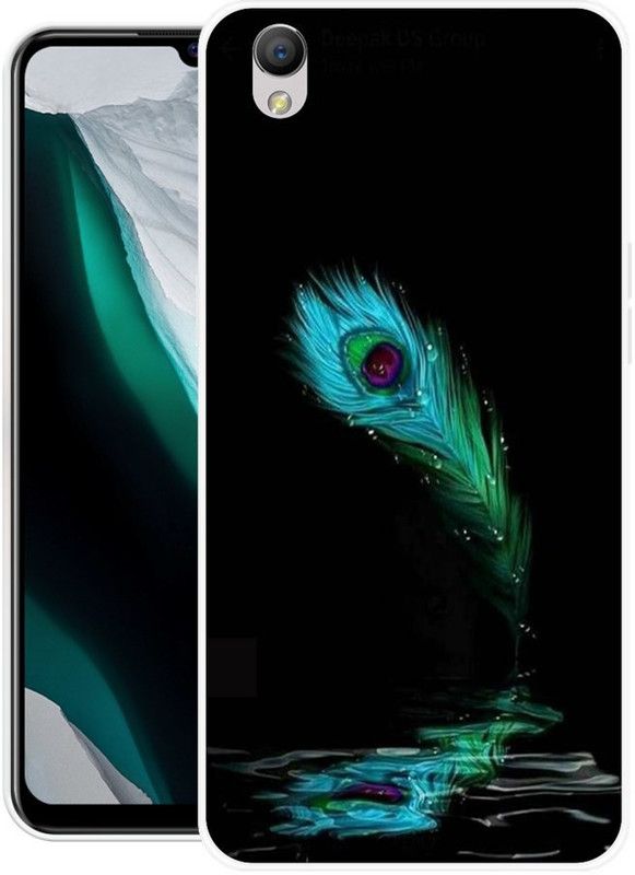 Yuphoria Back Cover for Oppo A37  (Black, Blue, Silicon, Pack of: 1)