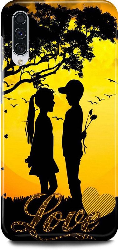 JUGGA Back Cover for SAMSUNG Galaxy A70s, COUPLE, LOVE, YELLOW, VALENTINE, LOVERS  (Yellow, Hard Case, Pack of: 1)