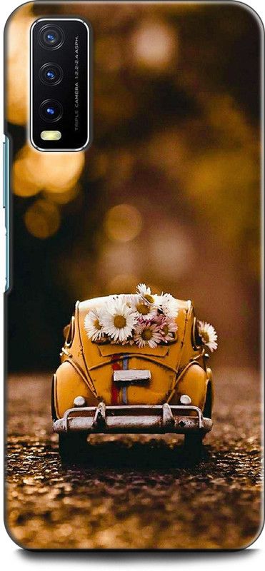 Dronk Back Cover for Vivo Y20, V2029 EMBLEM,CAR, AUTO, WOOD, WOODEN  (Multicolor, Dual Protection, Pack of: 1)