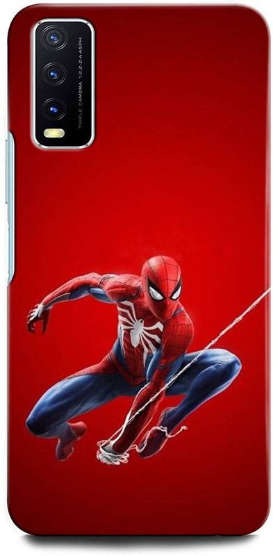 GRAFIQE Back Cover for Vivo Y20 V2029 SPIDERMAN, SPIDERMAN LOGO, SPIDERMAN SIGN, THE AMAZIN SPIDERMAN  (Multicolor, Shock Proof)