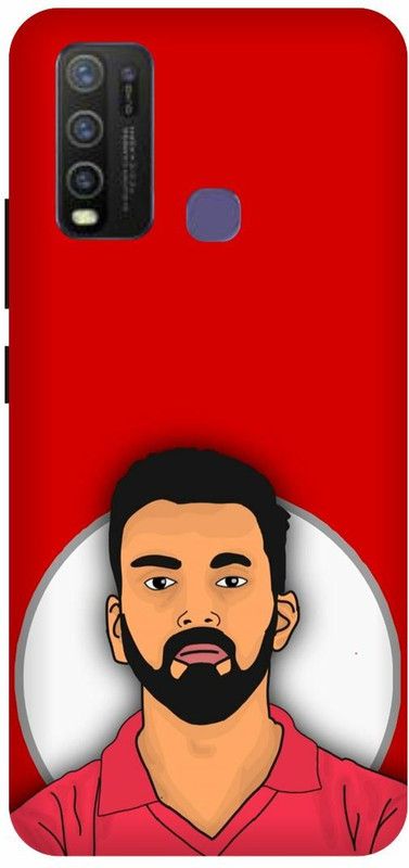 FRONK Back Cover for vivo Y30  (Red, White, Hard Case, Pack of: 1)