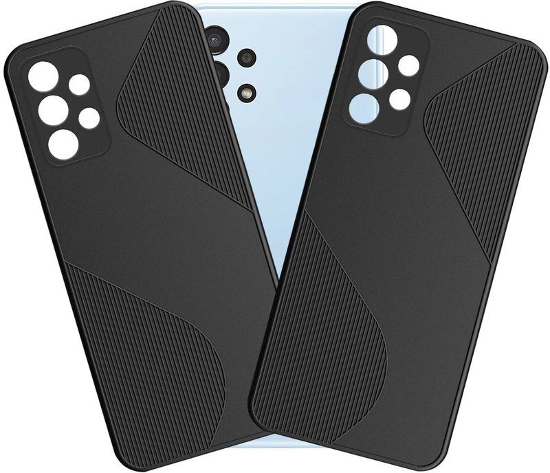 HUPSHY Back Cover for SAMSUNG Galaxy A13  (Black, Silicon, Pack of: 2)